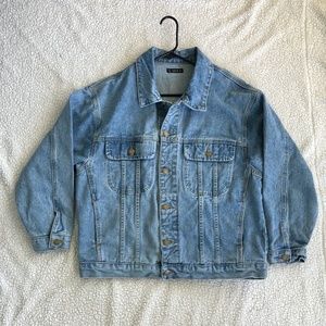 Single Breasted Denim Trucker Jacket (RUNS LARGE)